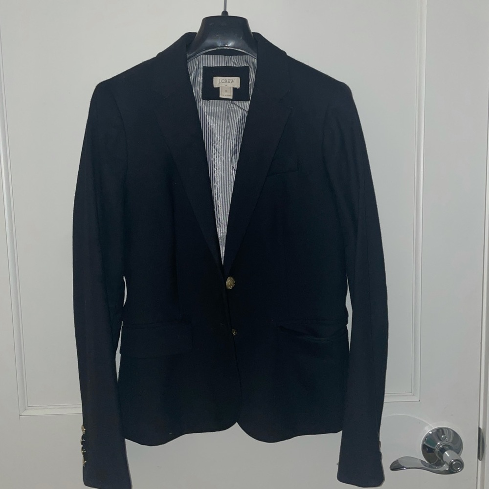 Black Wool J. Crew Blazer